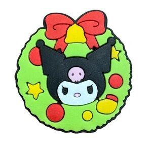 Kuromi Christmas Wreath Croc Charm